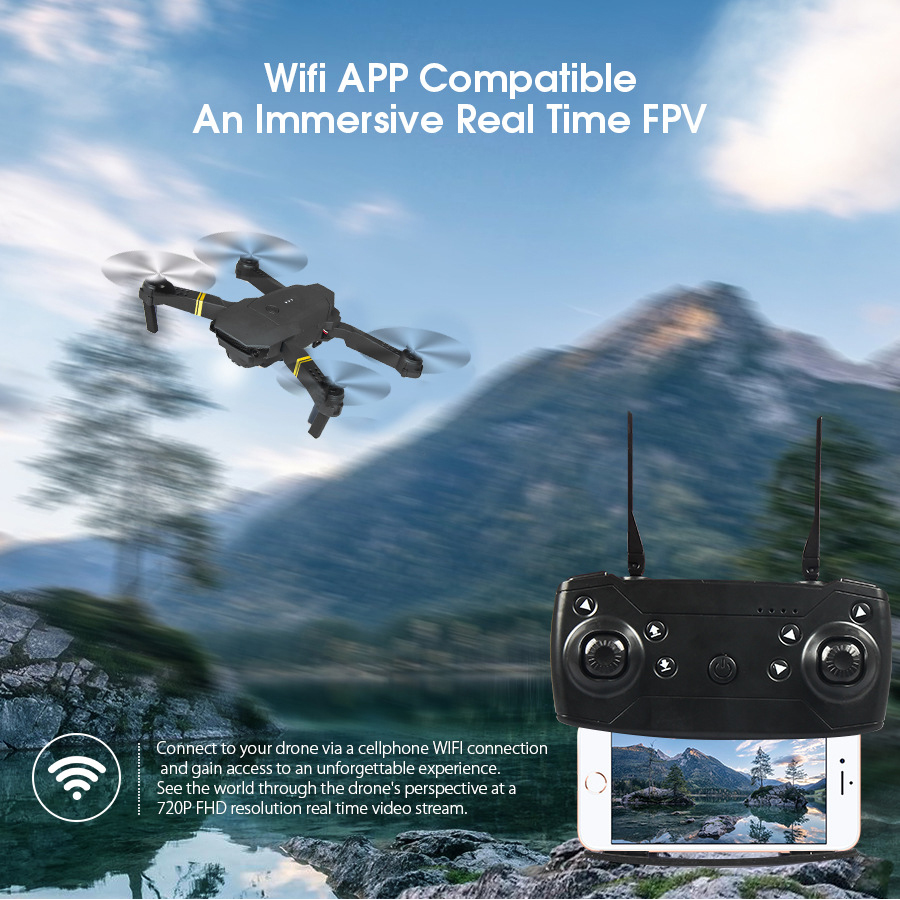 Nuevo E88/E58 fotografía aérea - Eachine Drone E58 reseña y precio